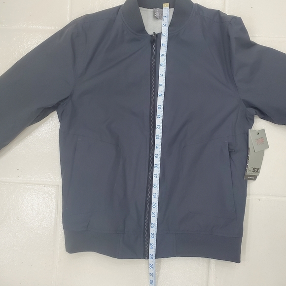 MSX by Michael Stahan reversible jacket men's size Small gray zip pockets fleece - Picture 12 of 14